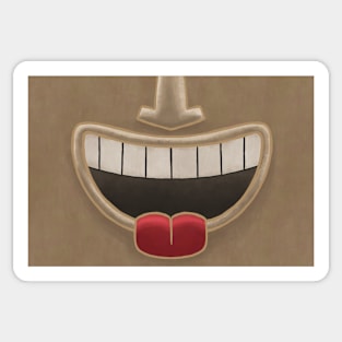 Cocoa Tiki Smile Mask! (Red Tongue Version) Sticker